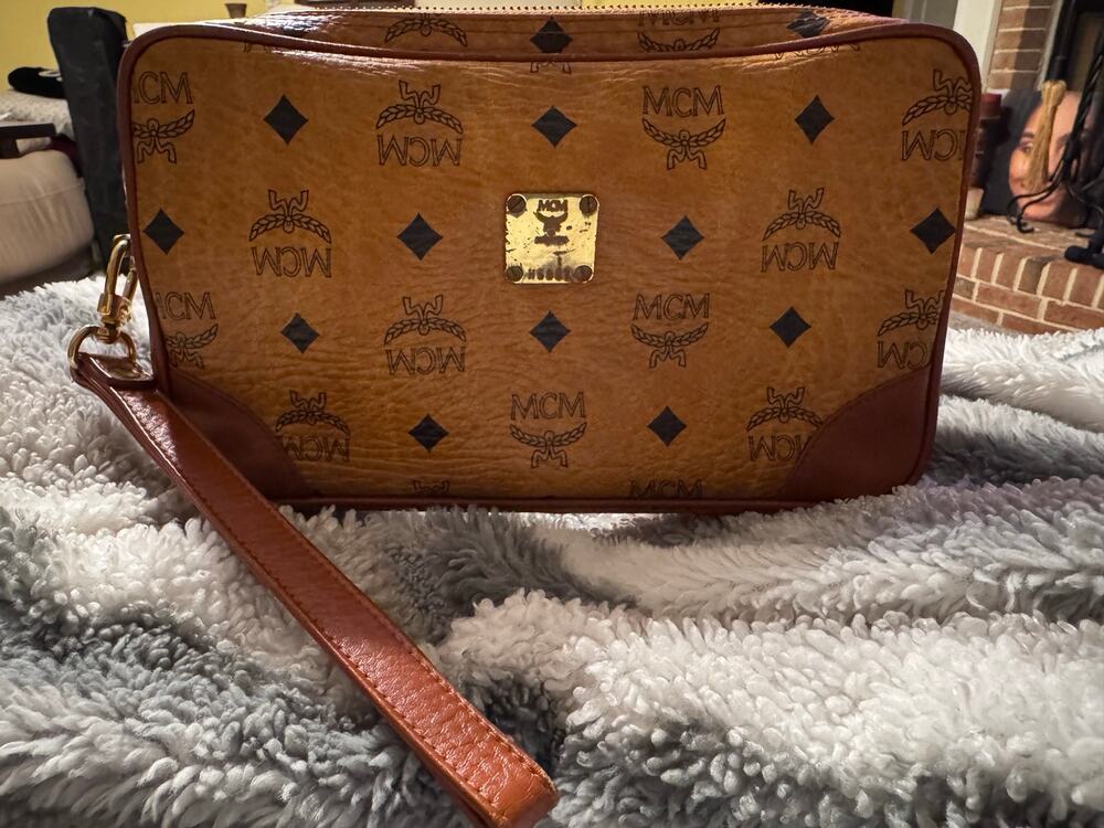 MCM Visetos Wristlet Clutch with COA